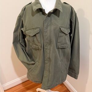 Men's Olive Green Military Jacket